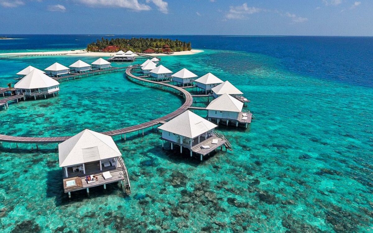 Diamonds Thudufushi Beach & Water Villas on Thundufushi Island in the Maldives