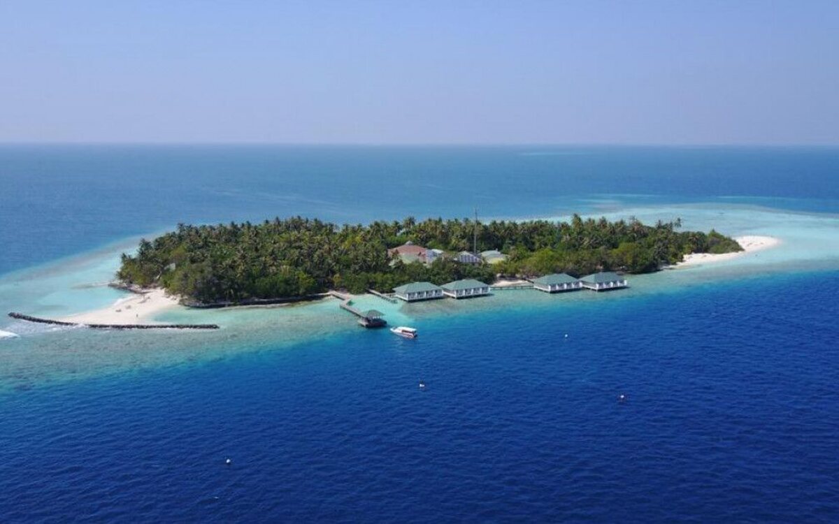 Embudhu Village on Embudhu Island in the Maldives
