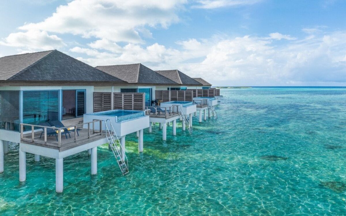 Le Meridien Maldives Resort and Spa on Thilamaafushi and Bodufinolhu Island in the Maldives