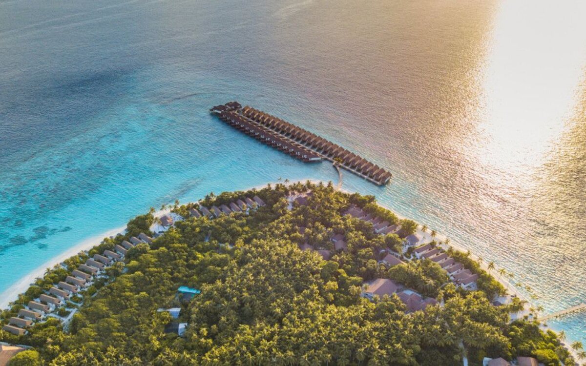 Reethi Faru Resort on Filaidhoo Island in the Maldives