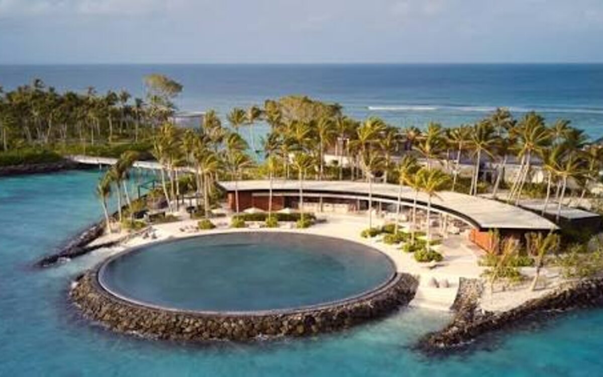 The Ritz Carlton Maldives Fari Islands on Fari Kandu Huraa Island in the Maldives