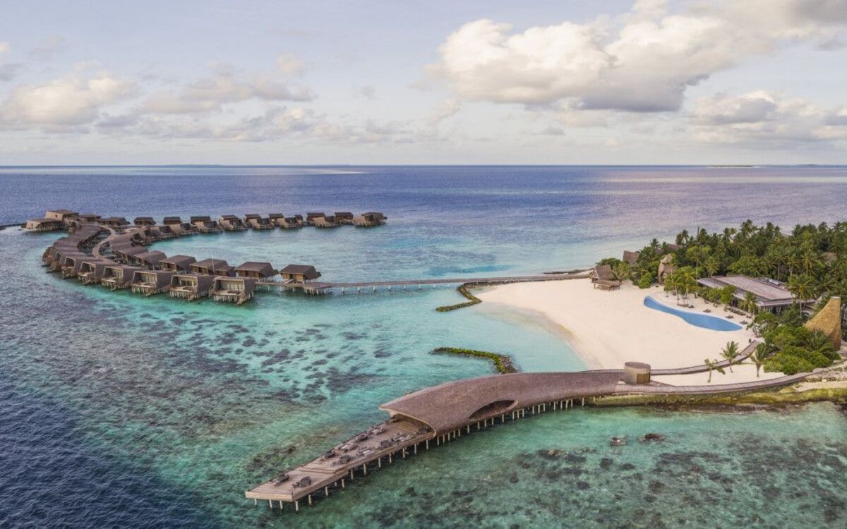 The St.Regis Vommuli Resort, Maldives on Vommuli Island in the Maldives