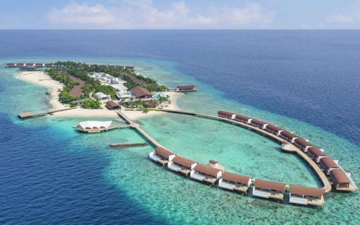 The Westin Maldives Miriandhoo Resort on Miriandhoo Island in the Maldives